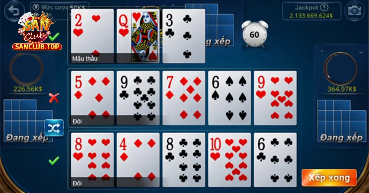 Bài Mậu Binh Online – Luật Chơi Và Cách Chơi Tại SanClub 3 Các kiểu bài trong bài mậu binh