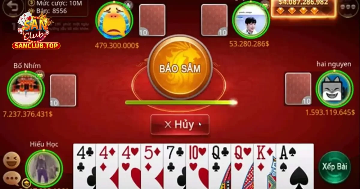 Hướng Dẫn Chơi Bài Sâm Lốc Online Trên Cổng Game SanClub 3 Điểm đặc biệt của bài sâm lốc