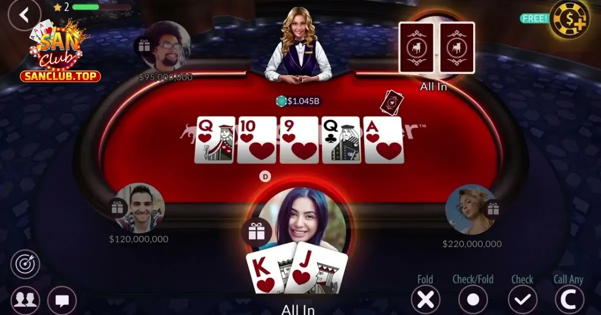 Hướng Dẫn Đánh Poker Trực Tuyến Trên SanClub